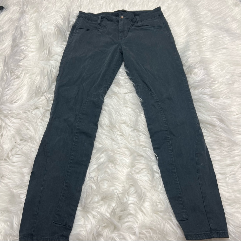 JOE’S JEANS Grey, cute leg detail, front slash pockets, stretchy, slim cut